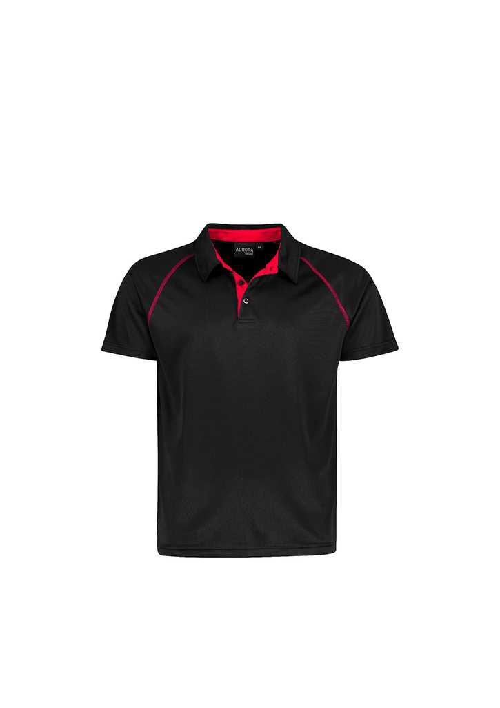 Performance Polo - Kids Black/Red 10