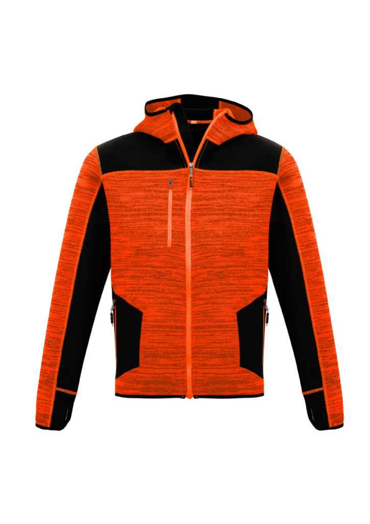 Unisex Streetworx Reinforced Knit Hoodie Orange/Black 2XL
