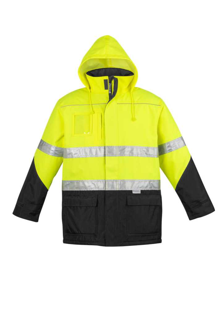 Mens Hi Vis Storm Jacket Yellow/Black S