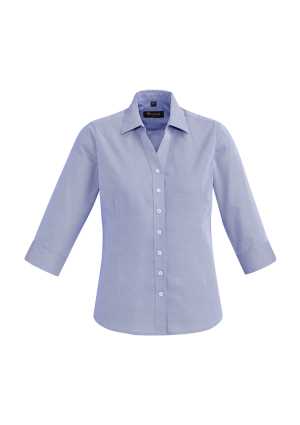 Womens Hudson 3/4 Sleeve Shirt Patriot Blue 10