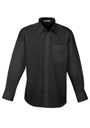 Mens Base Long Sleeve Shirt Black 2XL