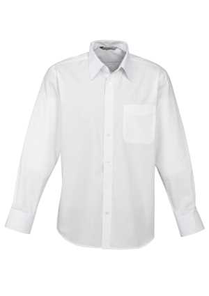 Mens Base Long Sleeve Shirt White 2XL
