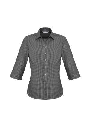 Ladies Ellison 3/4 Sleeve Shirt Black 10