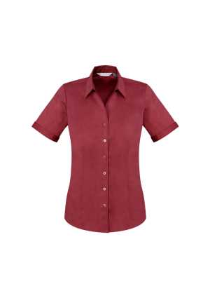 Ladies Monaco Short Sleeve Shirt Cherry 10