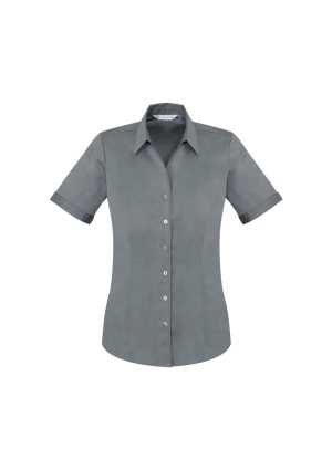 Ladies Monaco Short Sleeve Shirt Platinum 10