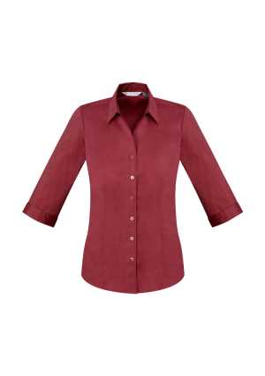 Ladies Monaco 3/4 Sleeve Shirt Cherry 10