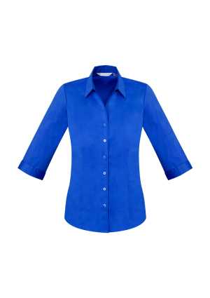 Ladies Monaco 3/4 Sleeve Shirt Electric Blue 10