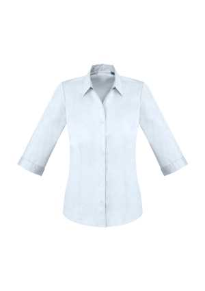 Ladies Monaco 3/4 Sleeve Shirt White 10