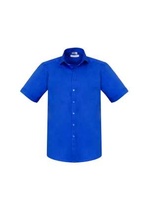 Mens Monaco Short Sleeve Shirt Electric Blue 2XL