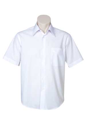 Mens Metro Short Sleeve Shirt White 2XL