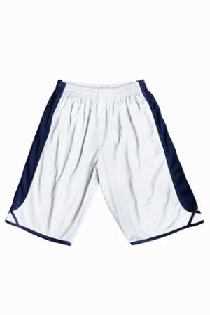 Kids Basketball Shorts White/Navy 10