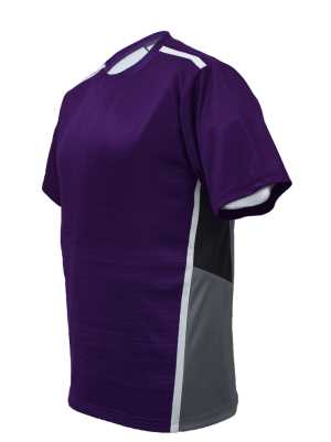 Unisex Adults Sublimated Panel Tee Shirt - Purple