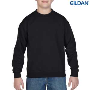 Gildan Heavy Blend Youth Crewneck Sweatshirt Black L