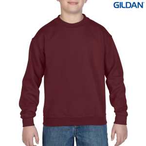 Gildan Heavy Blend Youth Crewneck Sweatshirt Maroon L
