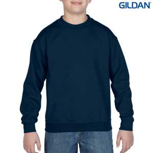 Gildan Heavy Blend Youth Crewneck Sweatshirt Navy L