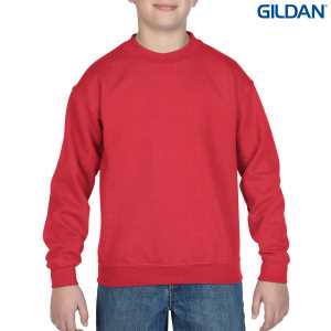 Gildan Heavy Blend Youth Crewneck Sweatshirt Red L