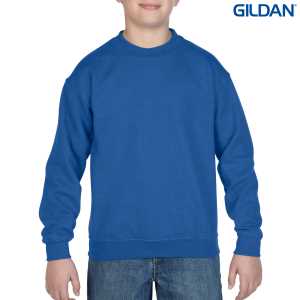 Gildan Heavy Blend Youth Crewneck Sweatshirt Royal L