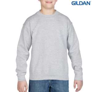 Gildan Heavy Blend Youth Crewneck Sweatshirt Sport Grey L