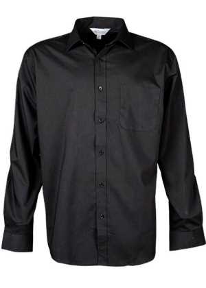 Kingswood Mens Shirt Long Sleeve Black 2XL