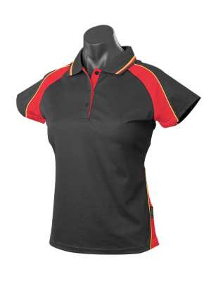 Panorama Lady Polos Black/Red/Gold 10