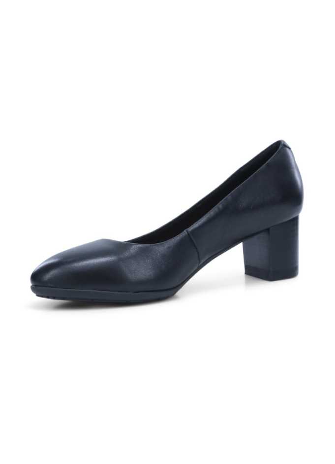 Hush Puppies The Block Heel Black NZ Uniforms